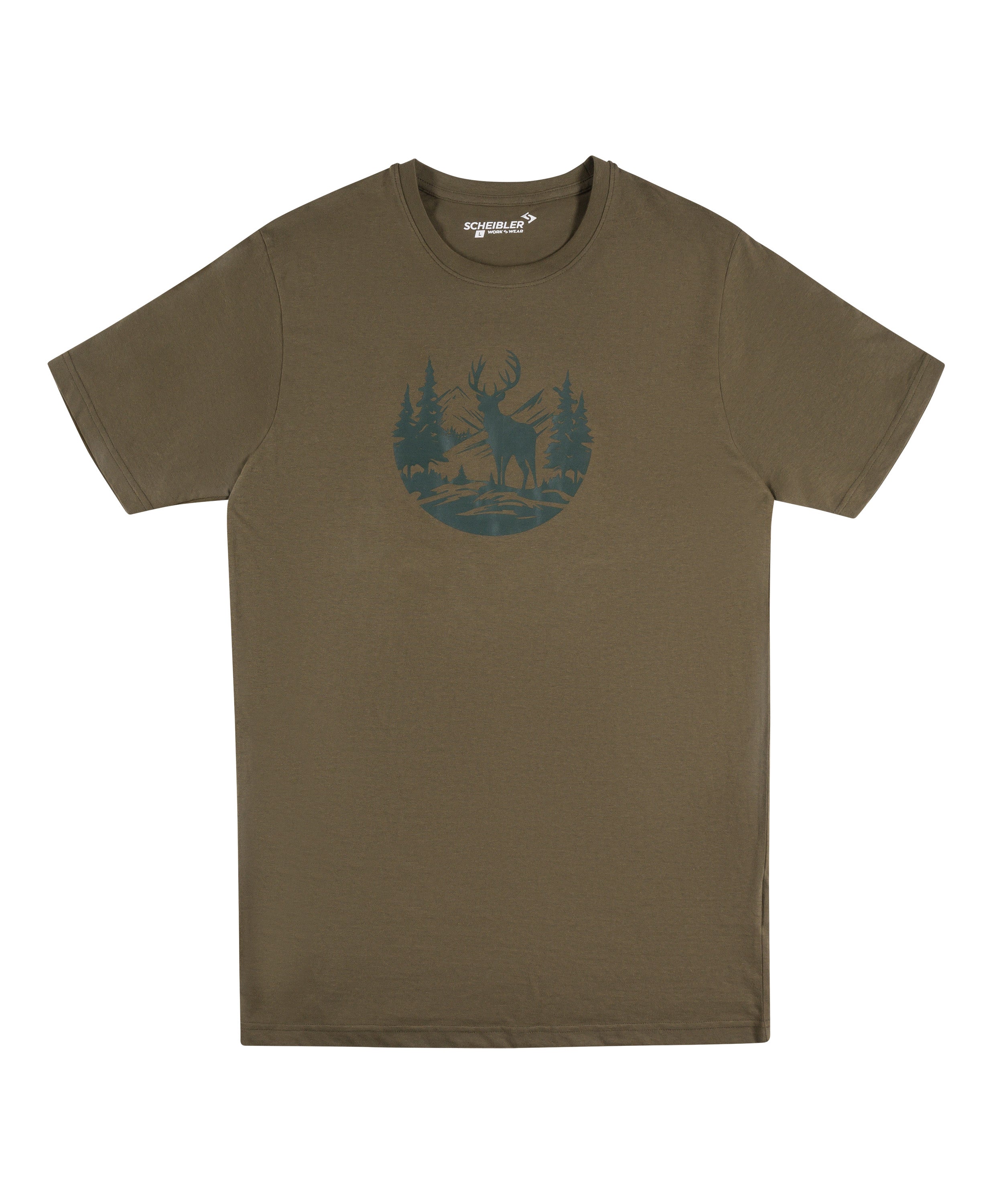 Jagd T-Shirt dunkeloliv