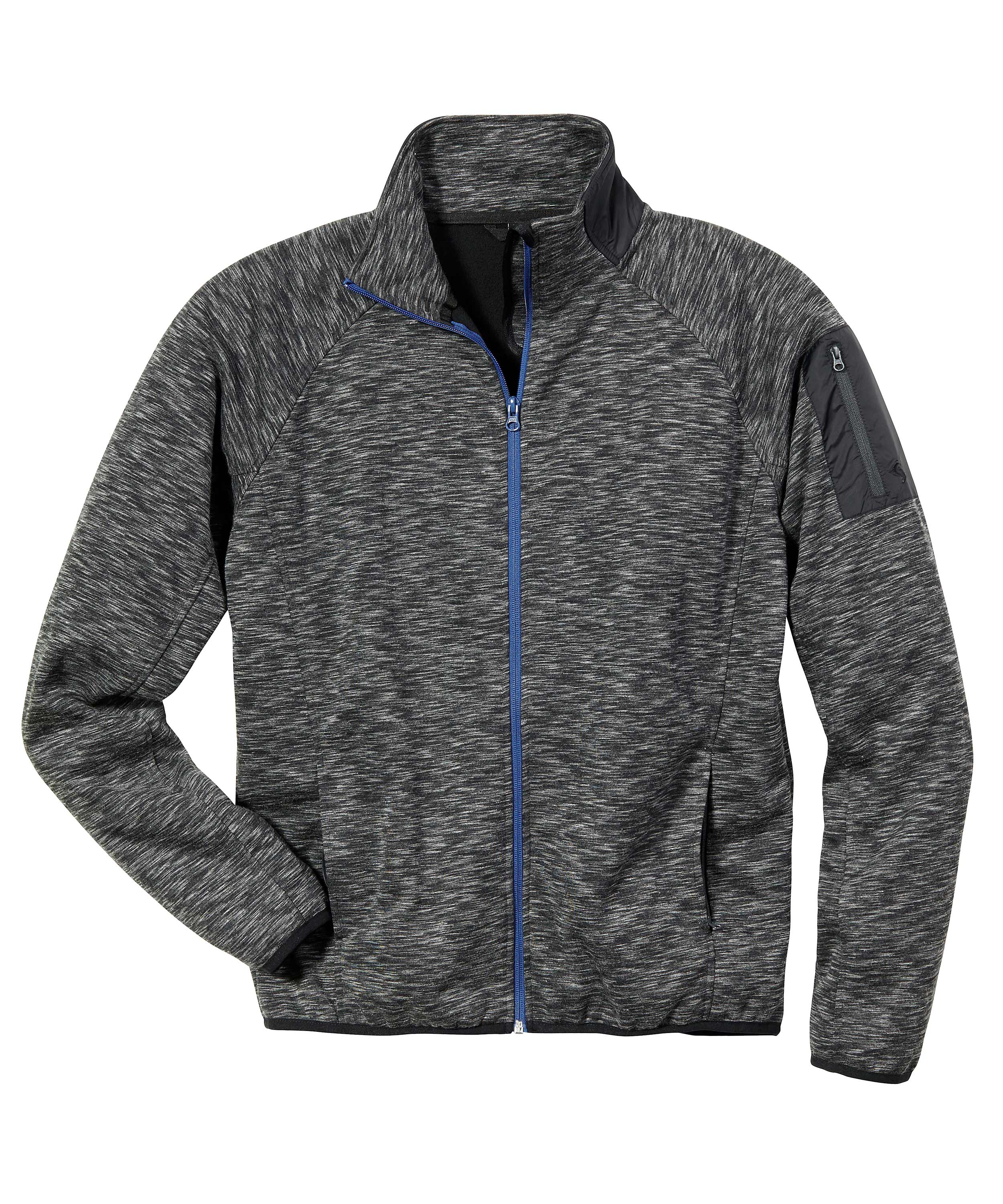 Active Fleecejacke anthrazit-meliert