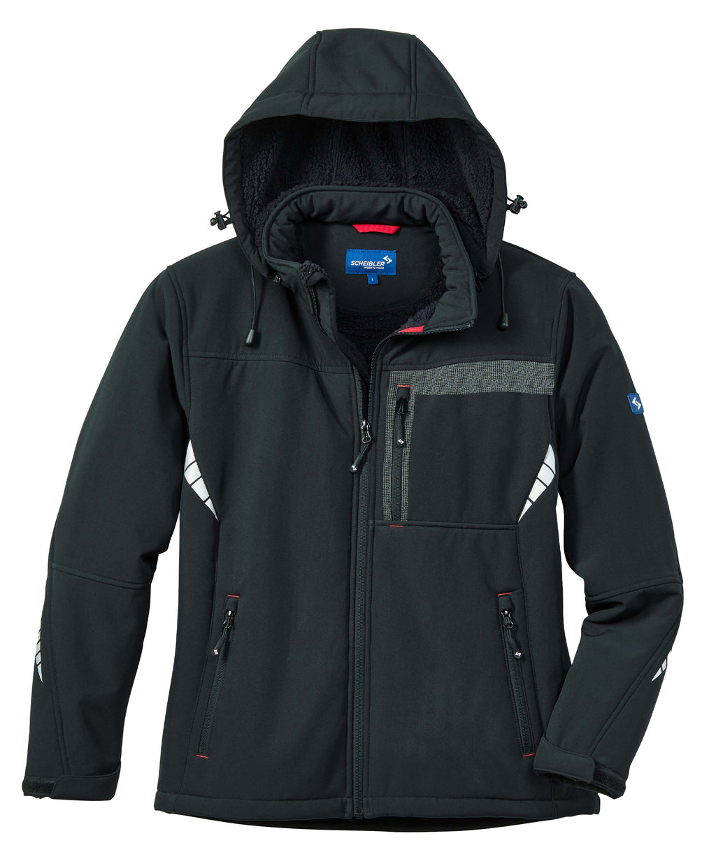 Professional Winter-Softshelljacke schwarz