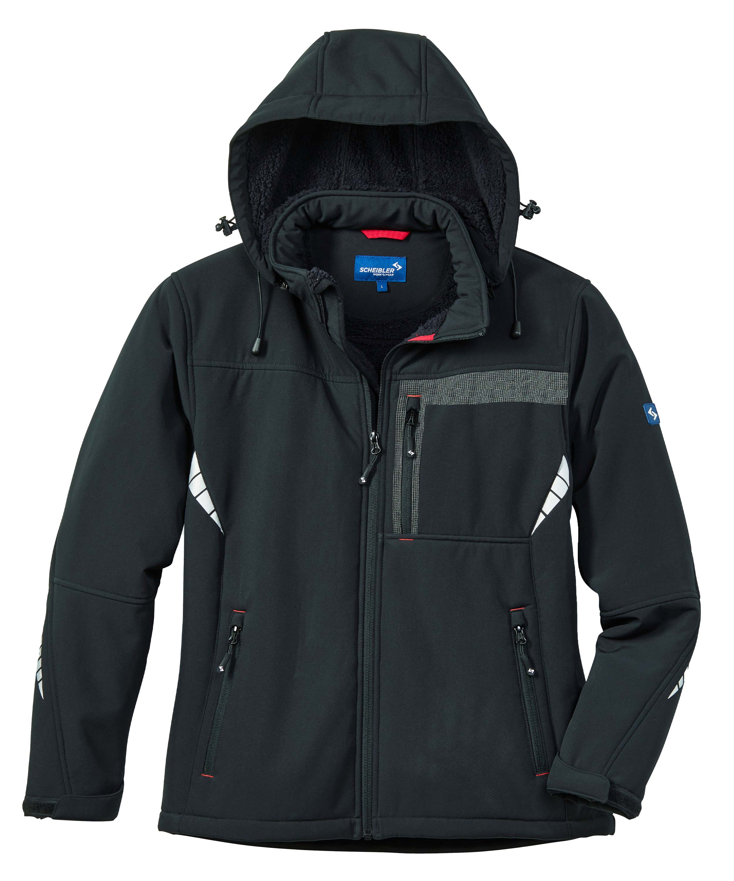 Professional Winter-Softshelljacke schwarz