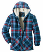 Thermojacke Calgary navy/blau/rot-kariert
