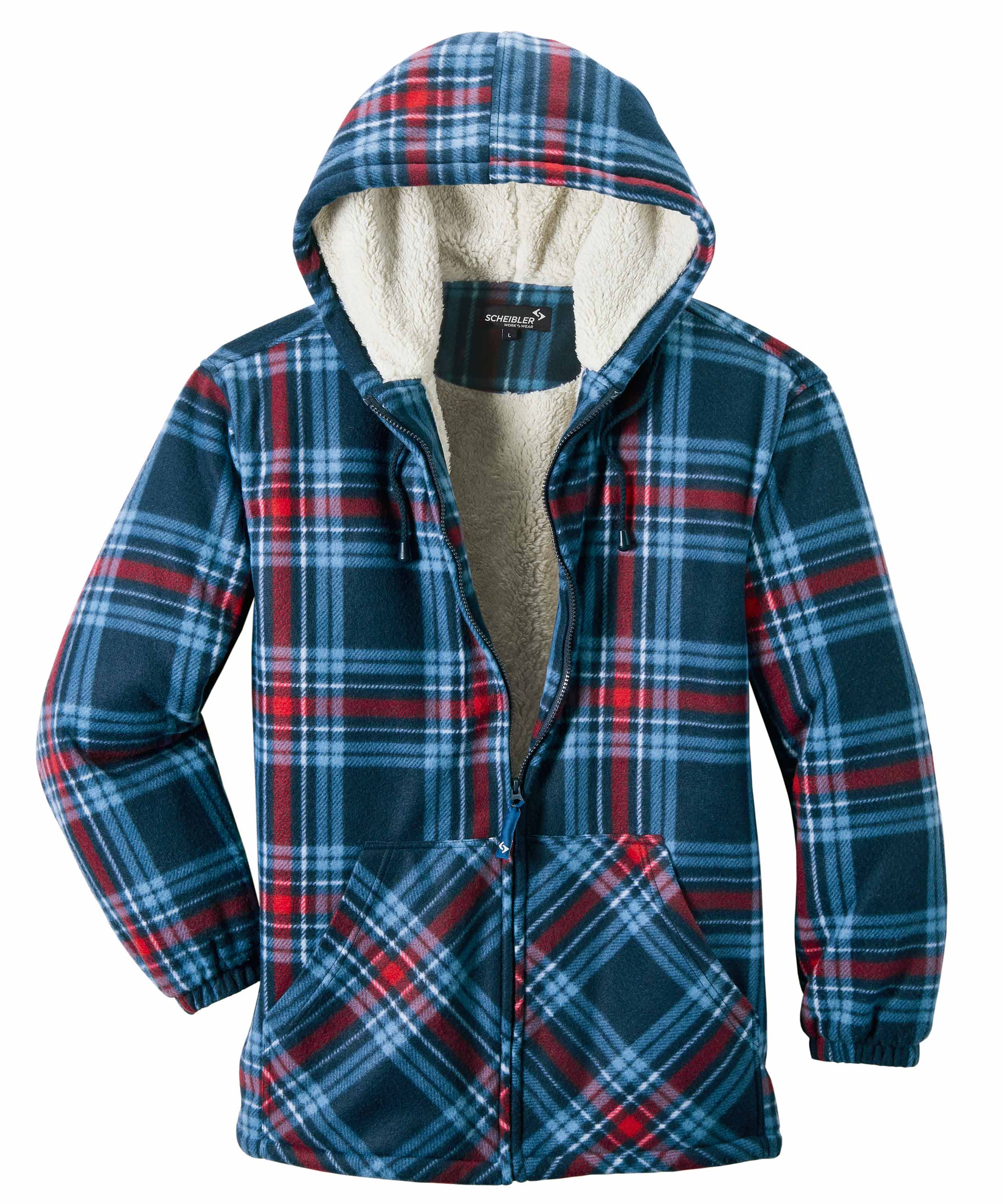 Thermojacke Calgary navy/blau/rot-kariert