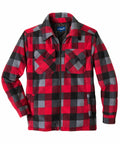Thermojacke Callan rot/schwarz/grau-kariert
