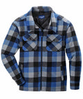Thermojacke Callan blau/schwarz/grau-kariert
