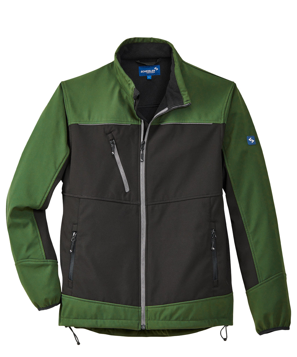 Active Softshelljacke schwarz/oliv