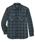 Thermoshirt Teelin grau/blau-kariert