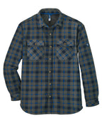 Thermoshirt Teelin grau/blau-kariert
