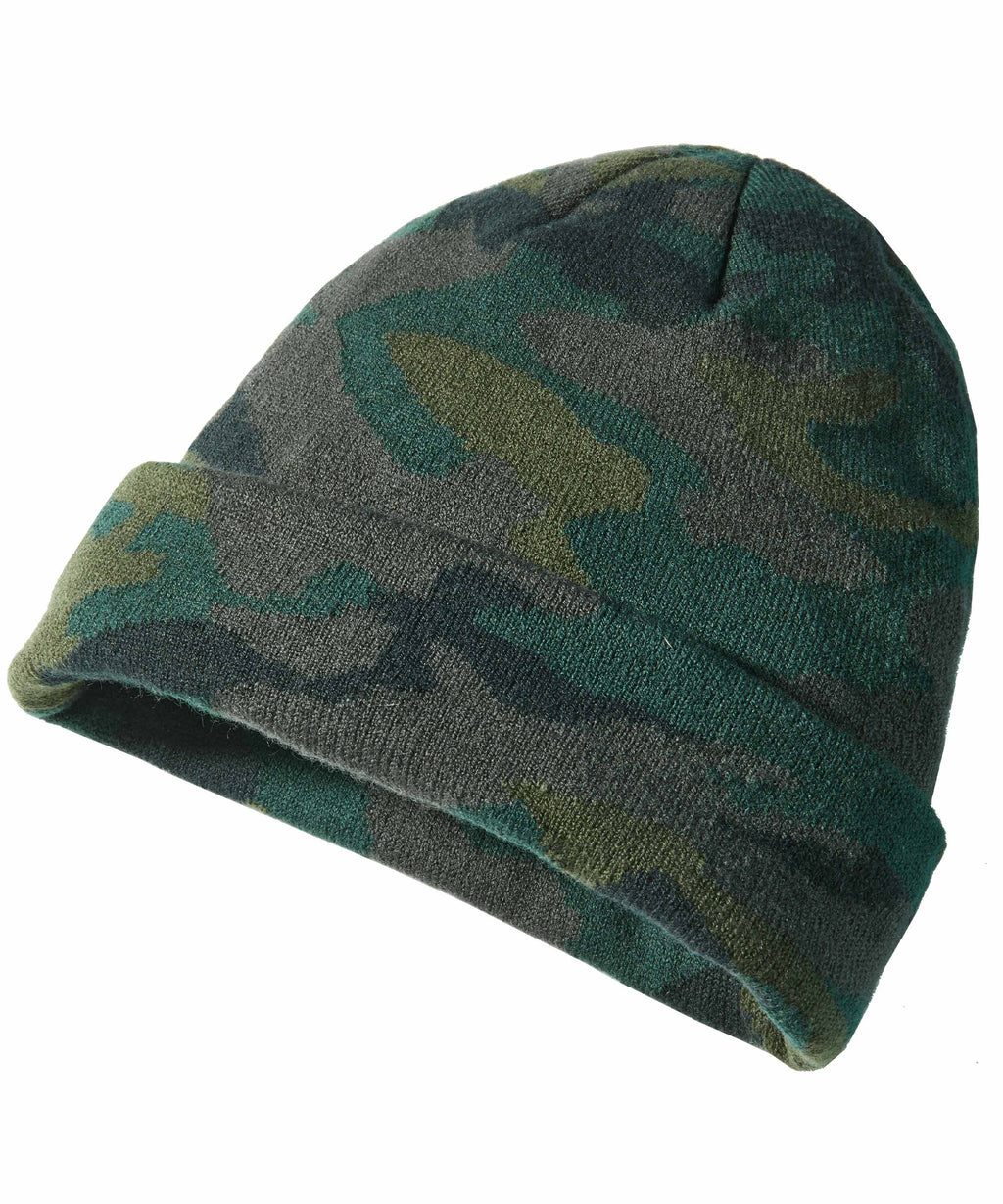 Strickmütze Camouflage anthrazit/oliv