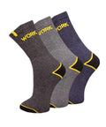 Workpower Wintersocken 3er-Pack gemischte Farben