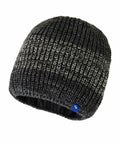 Strickmütze Wengen anthrazit/schwarz-meliert
