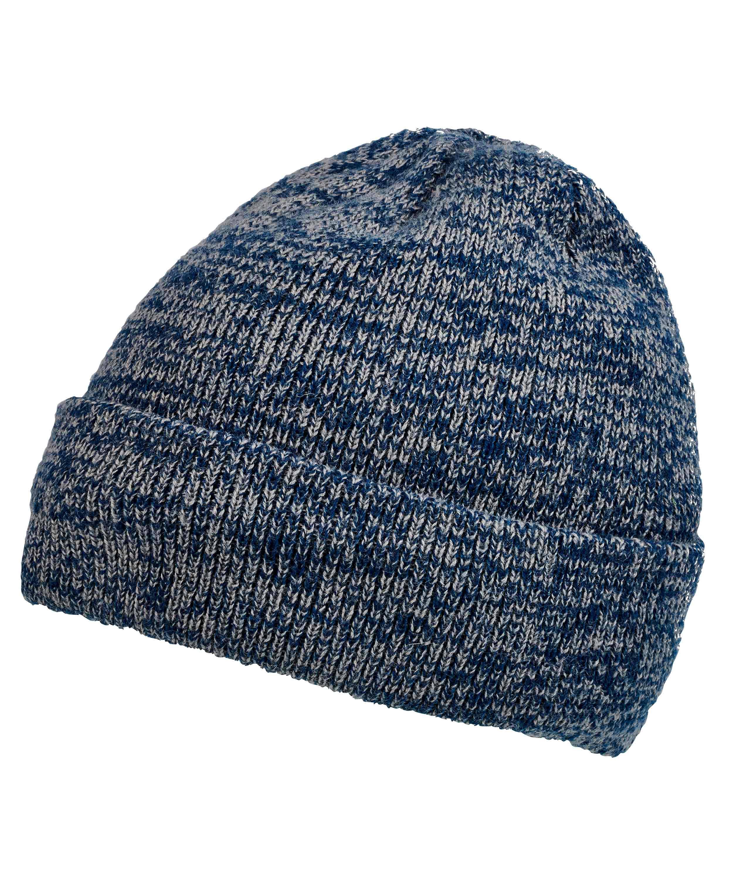 Mütze Stans grau/navy-meliert