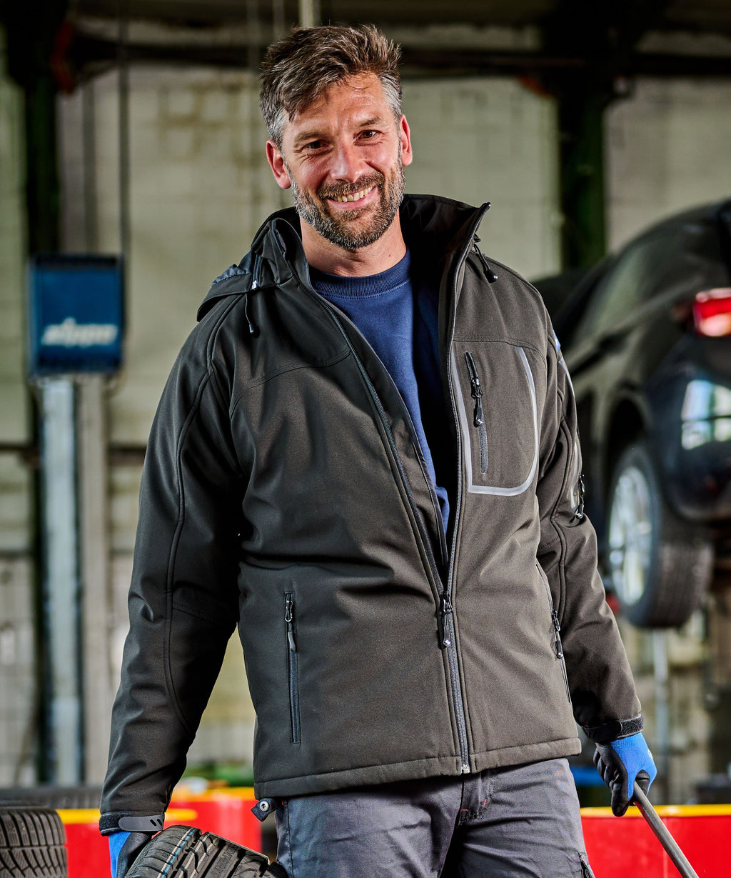 Thermo-Softshelljacke Run schwarz