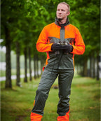 PU-Regenhose Havel oliv/orange