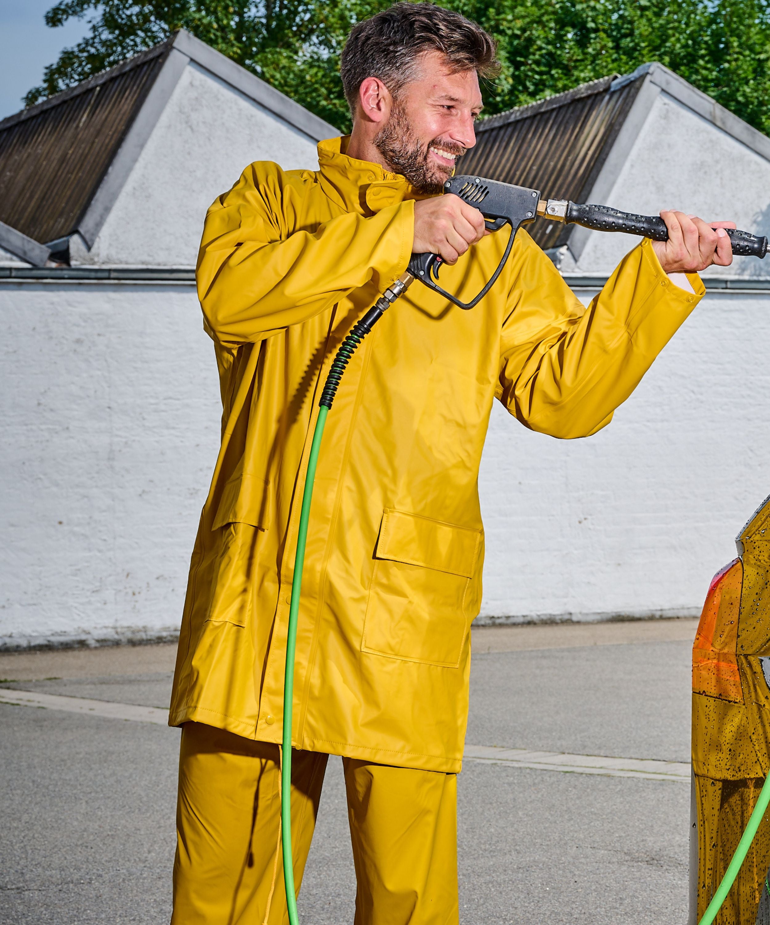 PU-Regenjacke gelb