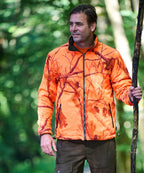 Fleece-Wendejacke Willow oliv/orange