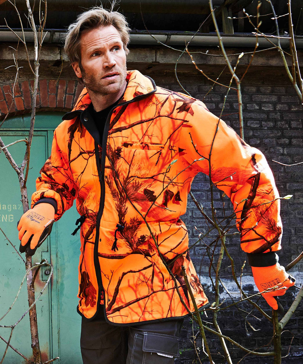 Signal-Wendejacke oliv/orange