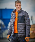 Professional Steppjacke grau/schwarz