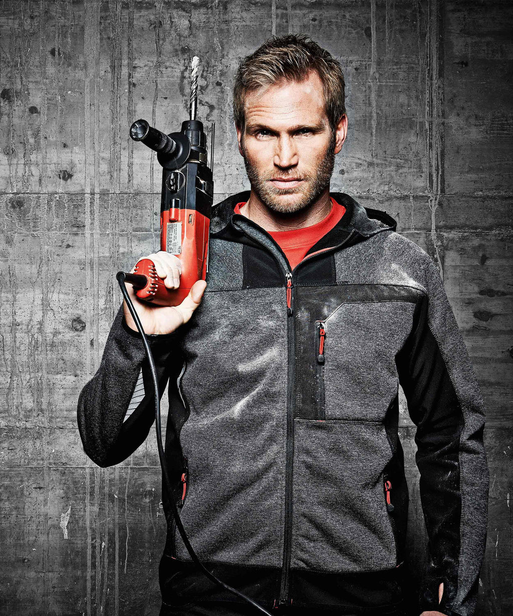 Professional Funktionsjacke grau-meliert/schwarz
