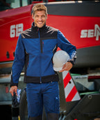 Professional Softshelljacke blau/schwarz