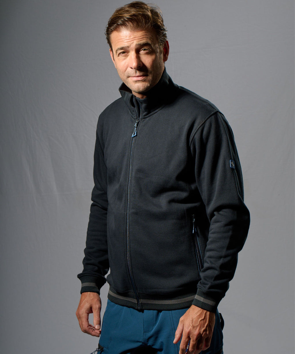 Expansible Sweatjacke schwarz