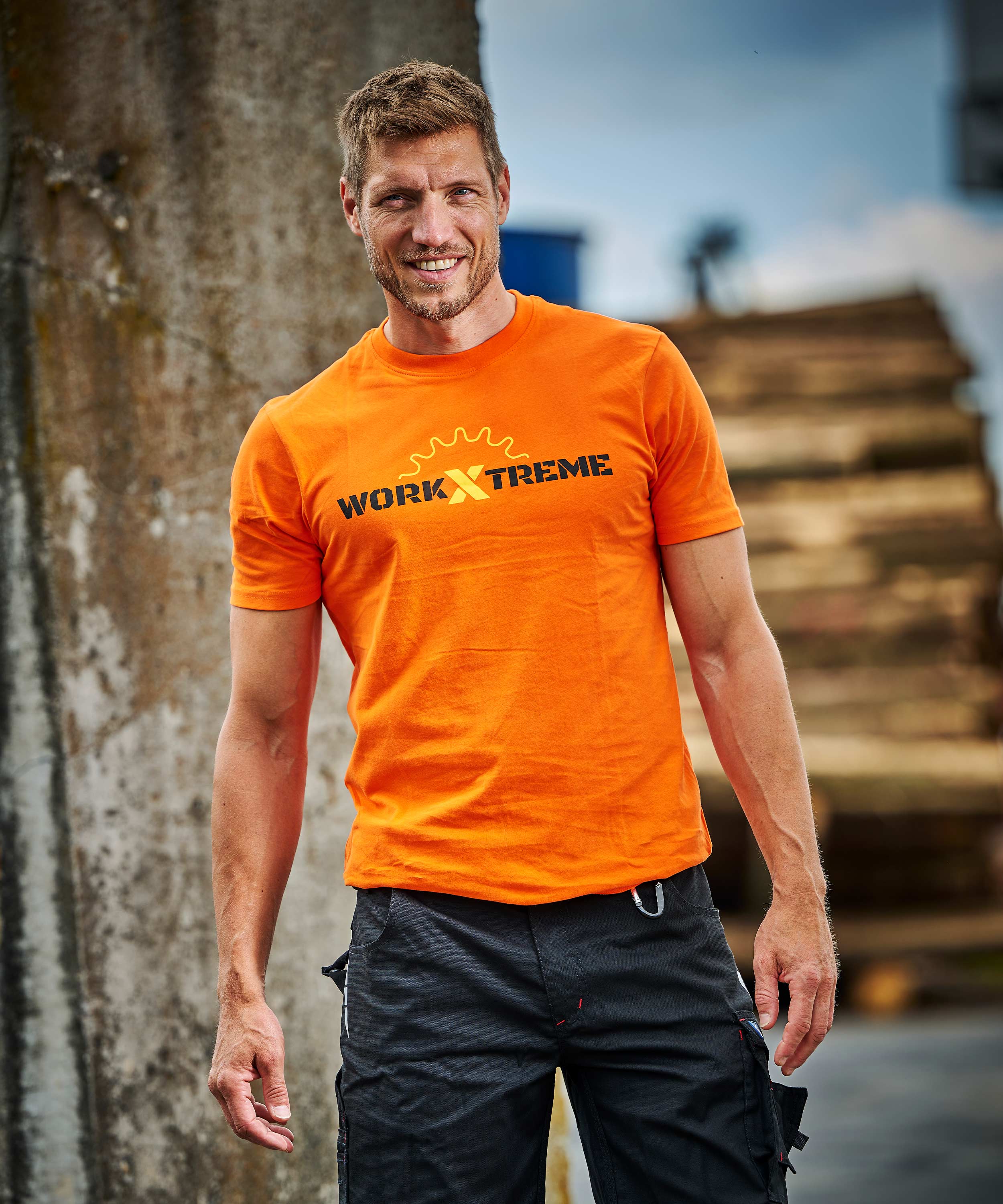 T-Shirt Work X treme orange