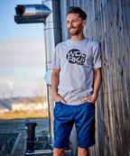 Shorts Gary azur/schwarz