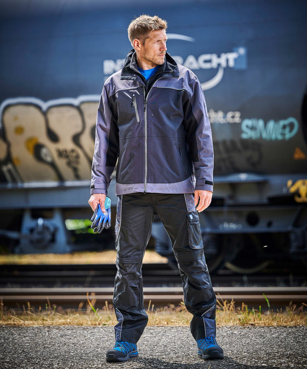 Active 3 in 1 Jacke schwarz/anthrazit