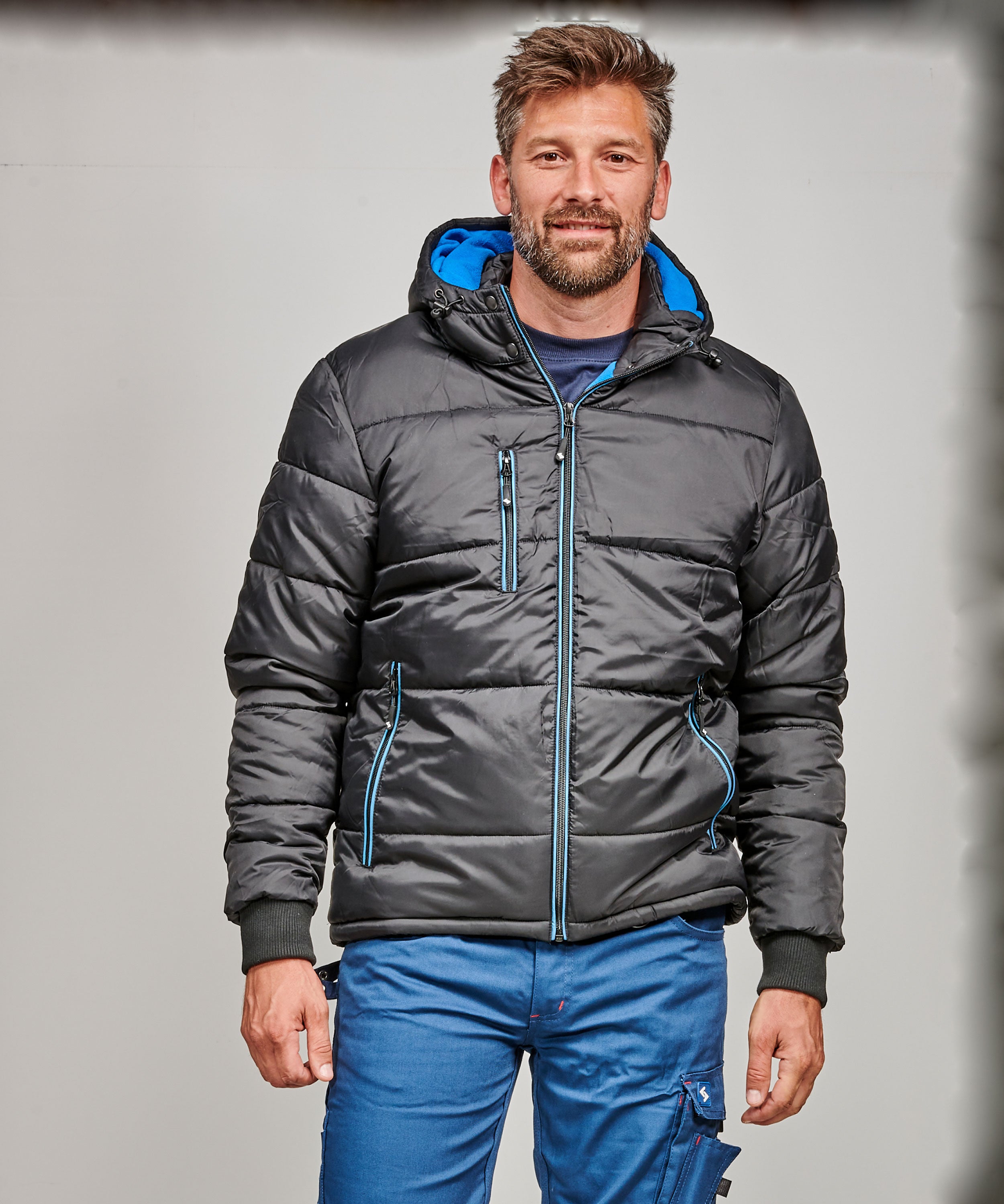 Thermojacke Bryan schwarz/blau