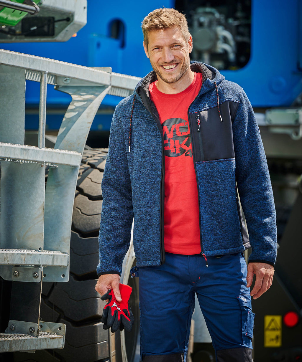 Professional Kombijacke blau-meliert/schwarz