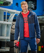 Professional Kombijacke blau-meliert/schwarz