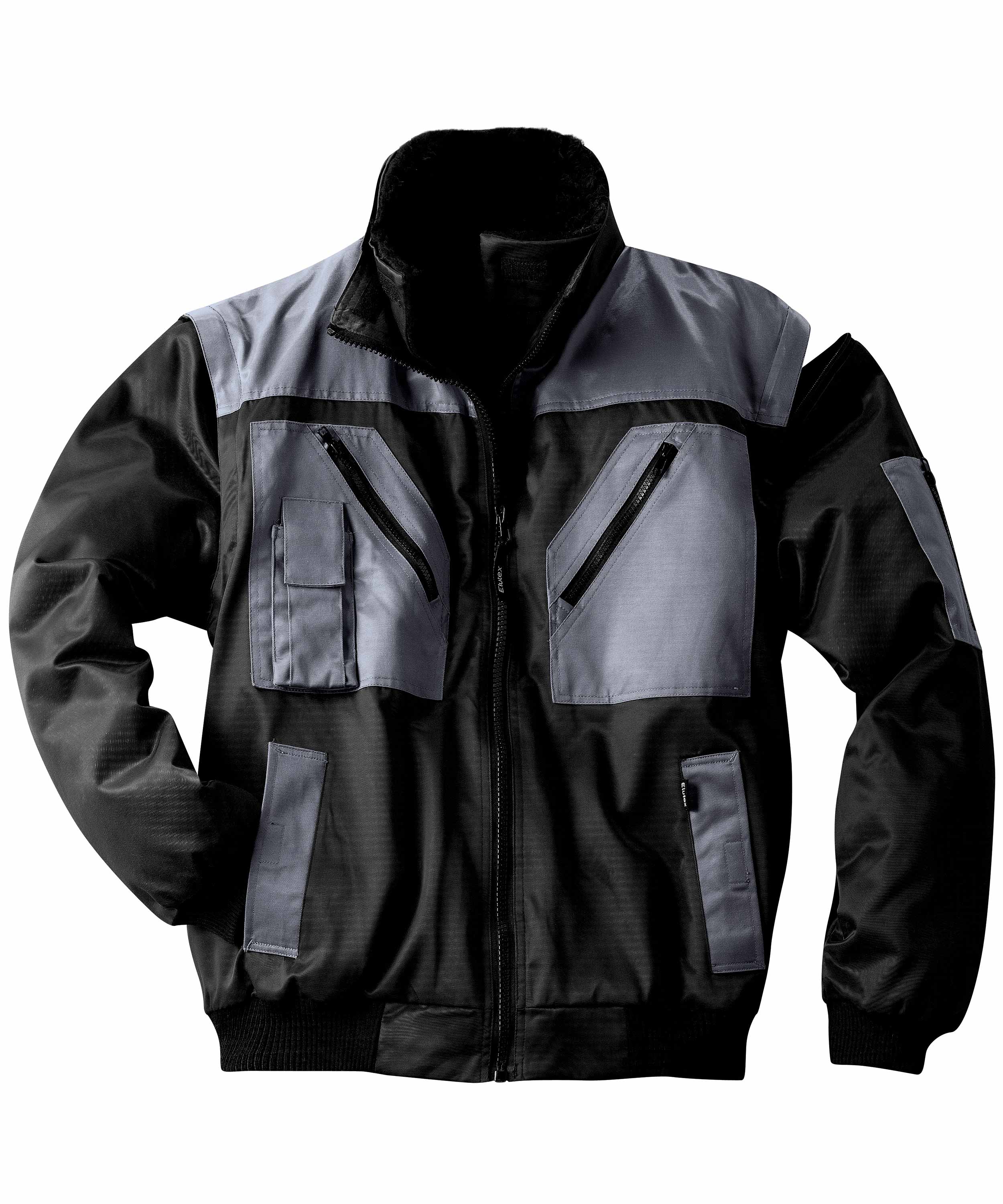 4 in 1-Pilotenblouson Nevada schwarz/grau