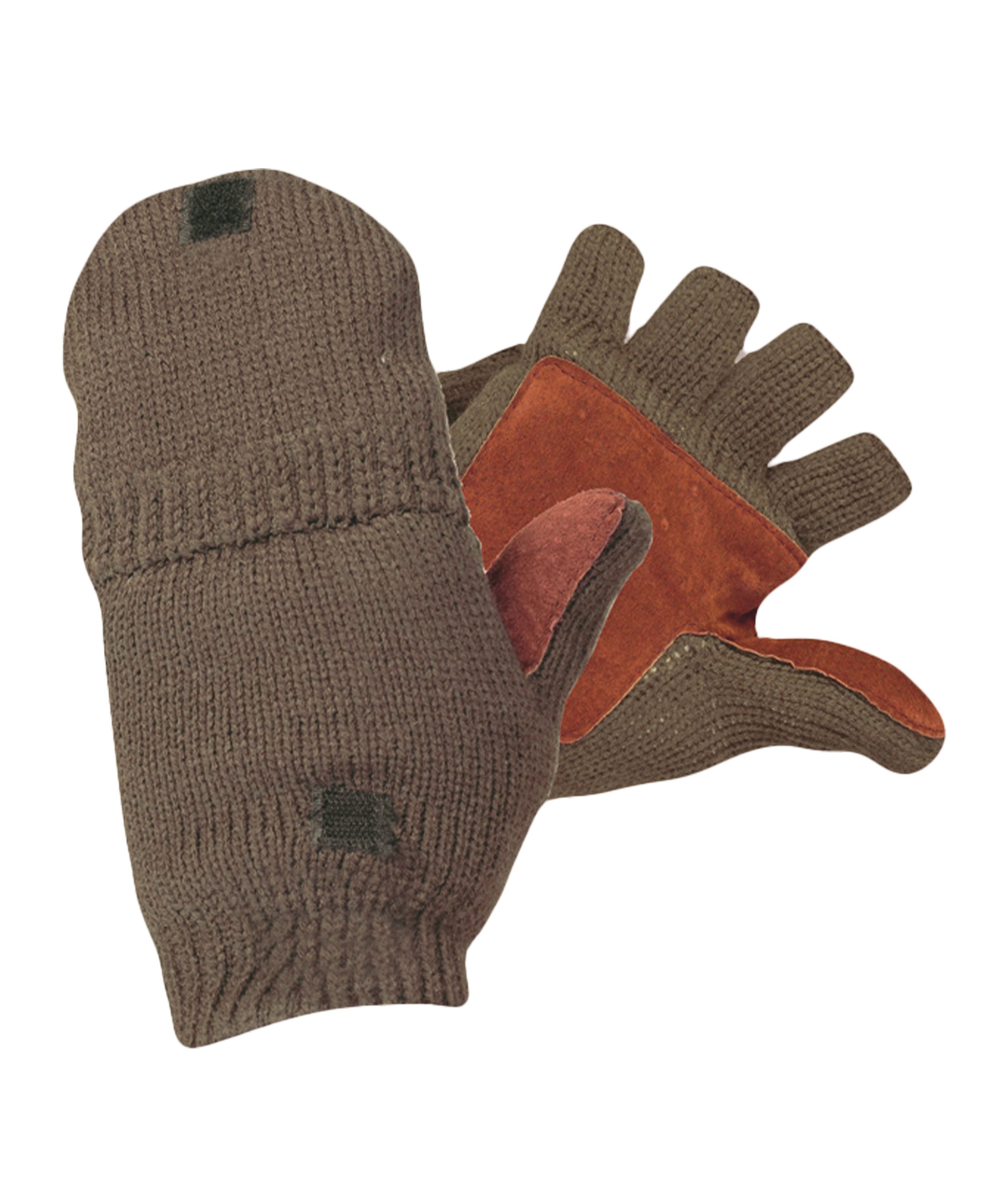 Strick-Jägerhandschuh oliv