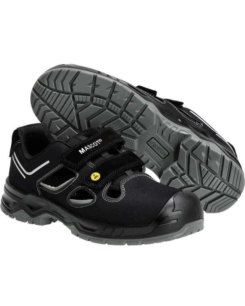 Mascot Sicherheitssandale Footwear flex Schwarz/Silber