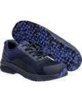 Mascot Sicherheitshalbschuh S3S mit Schnürsenkel Footwear accelerate Schwarzblau/Azurblau