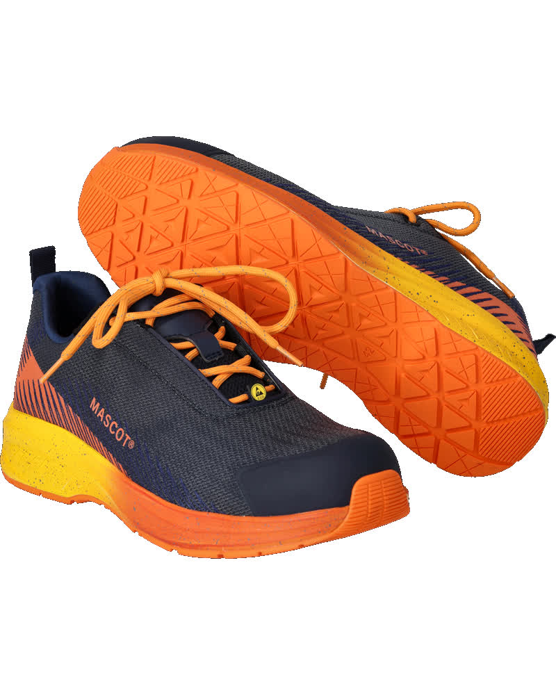 Mascot Sicherheitshalbschuh S1PS Customized Footwear customized Schwarzblau/Hellorange