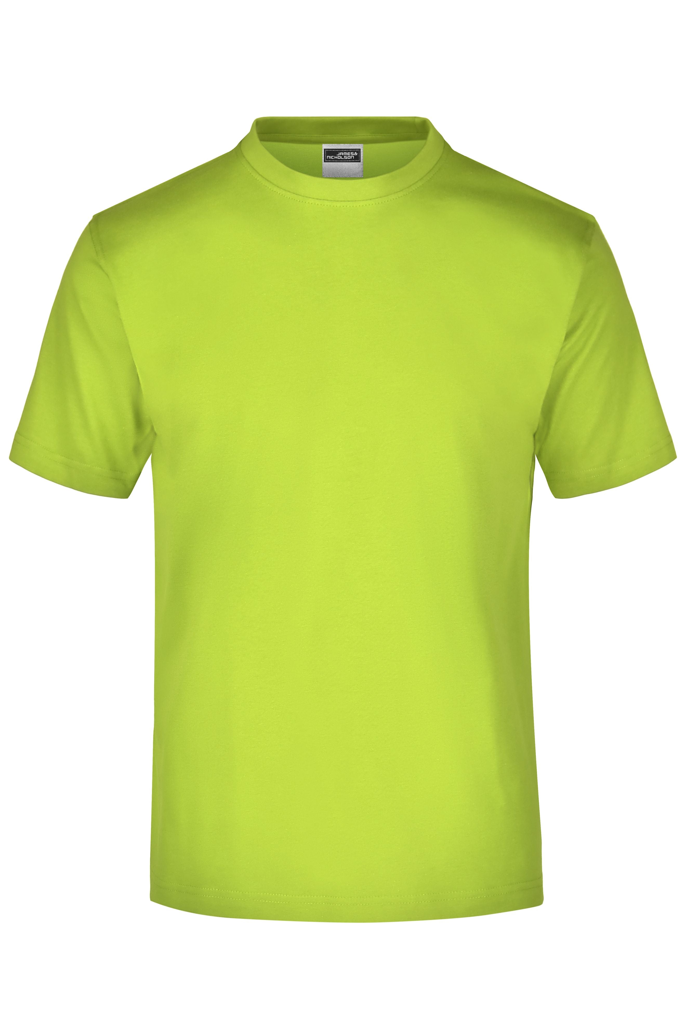 James & Nicholson Rundhals T-Shirt acid-yellow