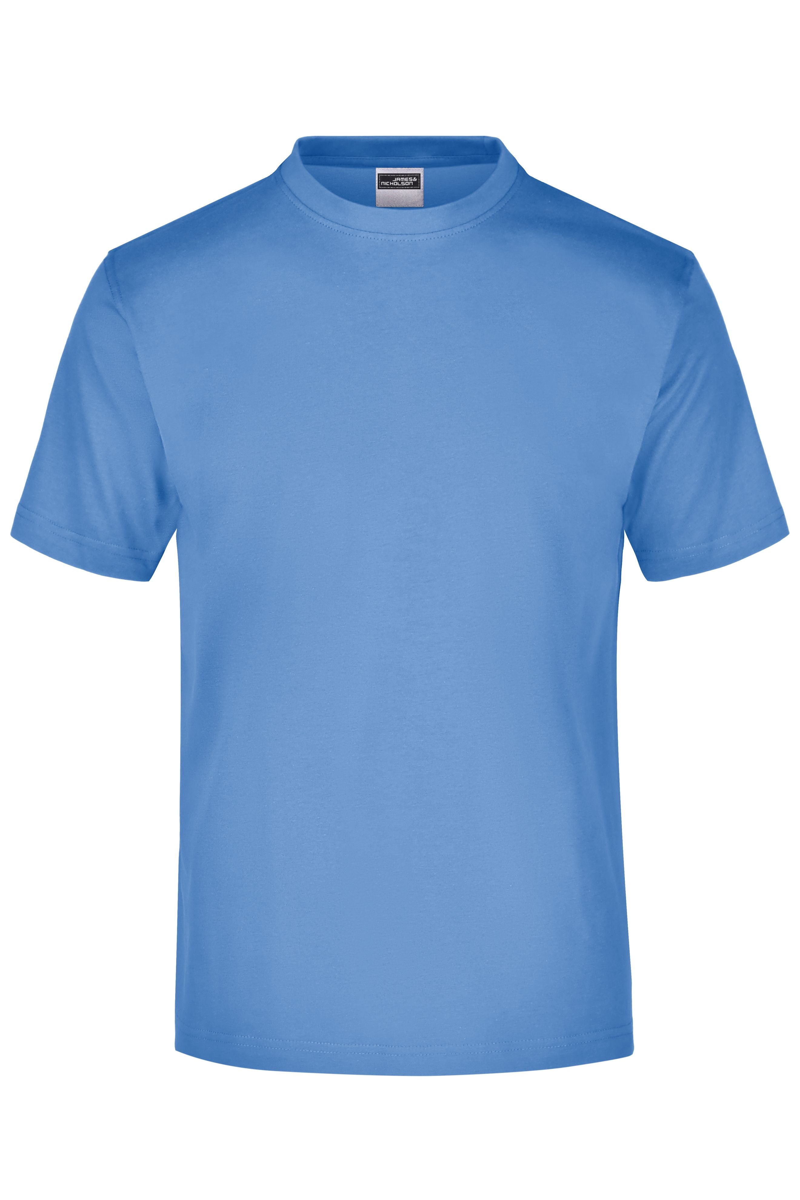 James & Nicholson Rundhals T-Shirt aqua