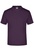 James & Nicholson Rundhals T-Shirt aubergine