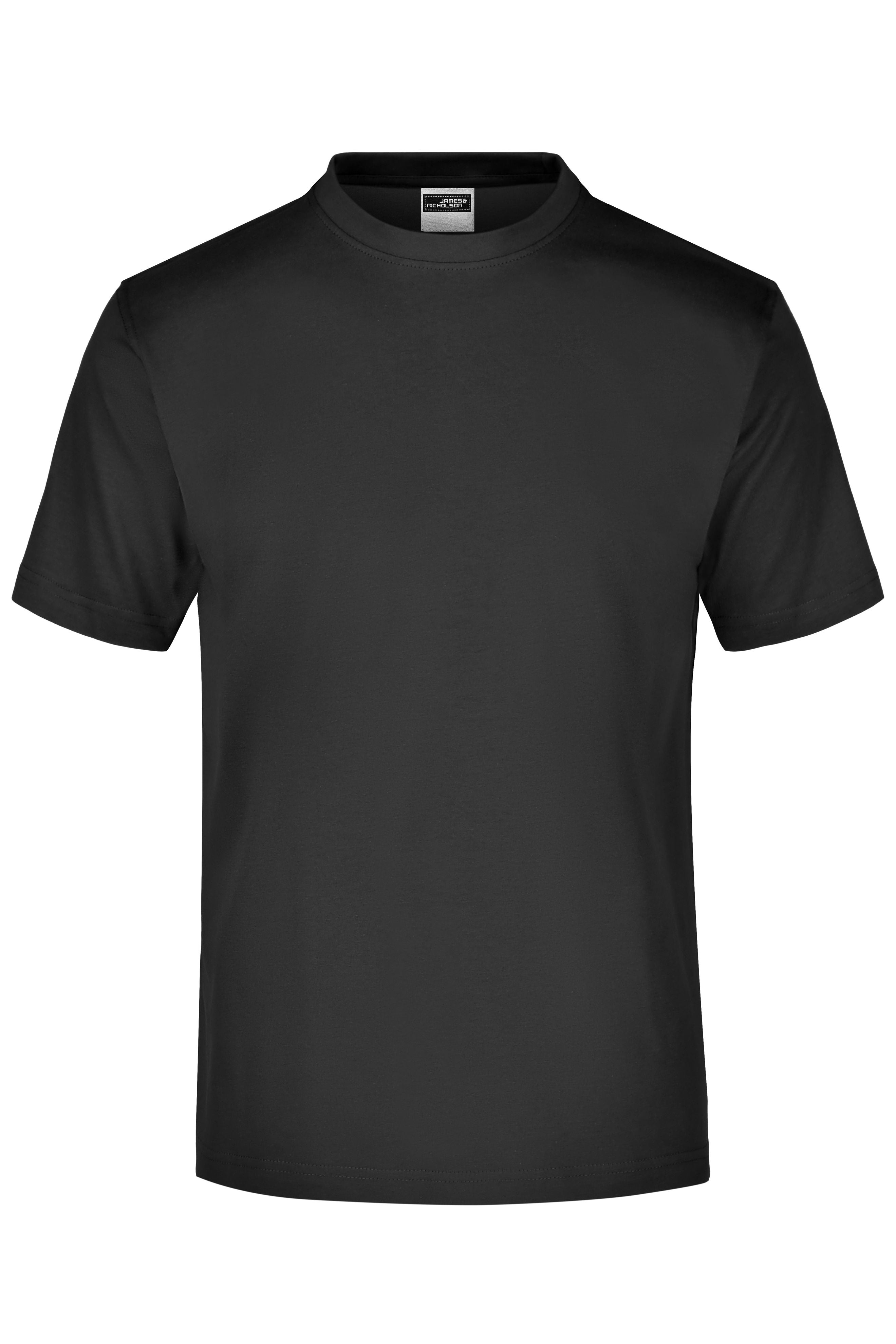 James & Nicholson Rundhals T-Shirt black