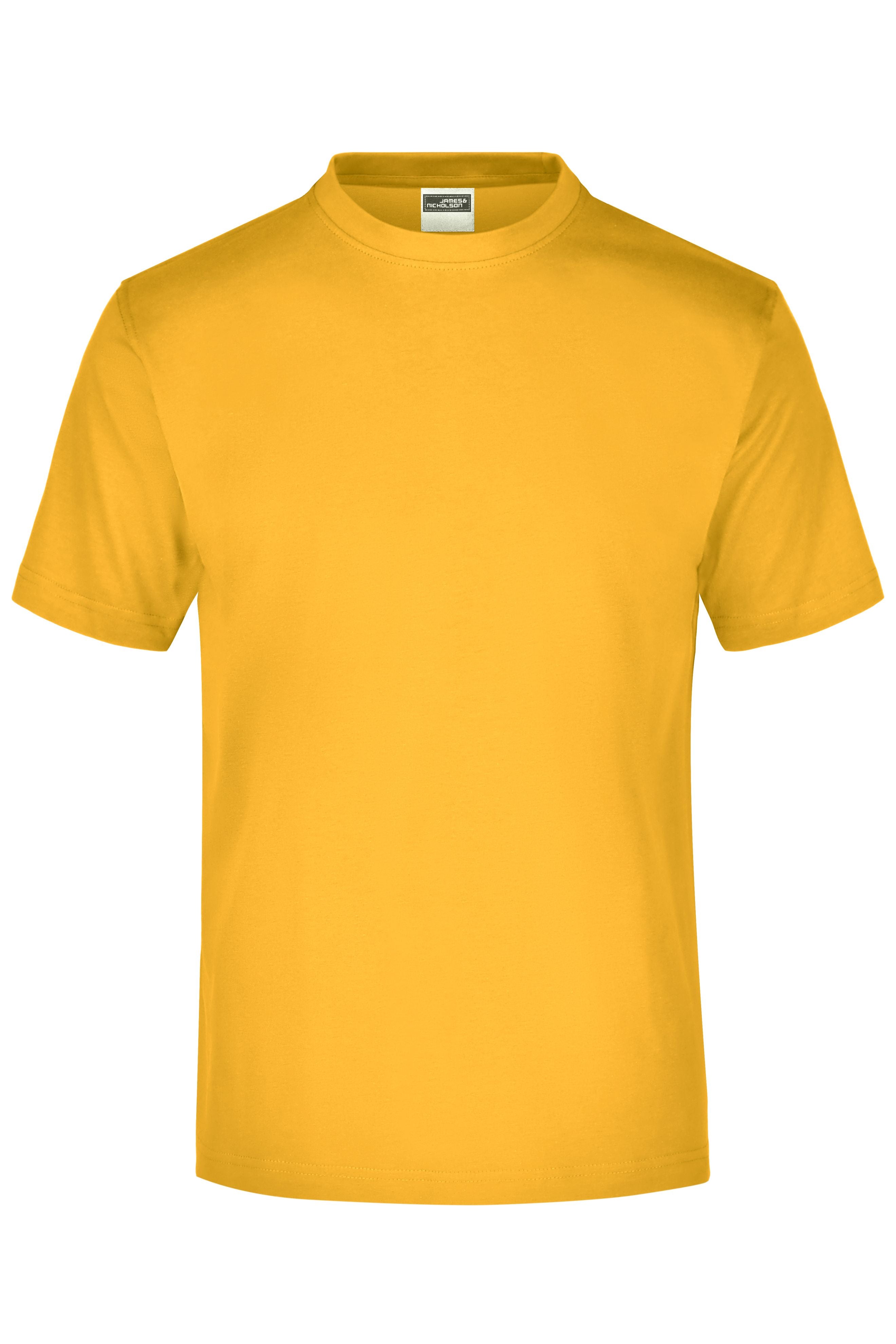 James & Nicholson Rundhals T-Shirt gold-yellow