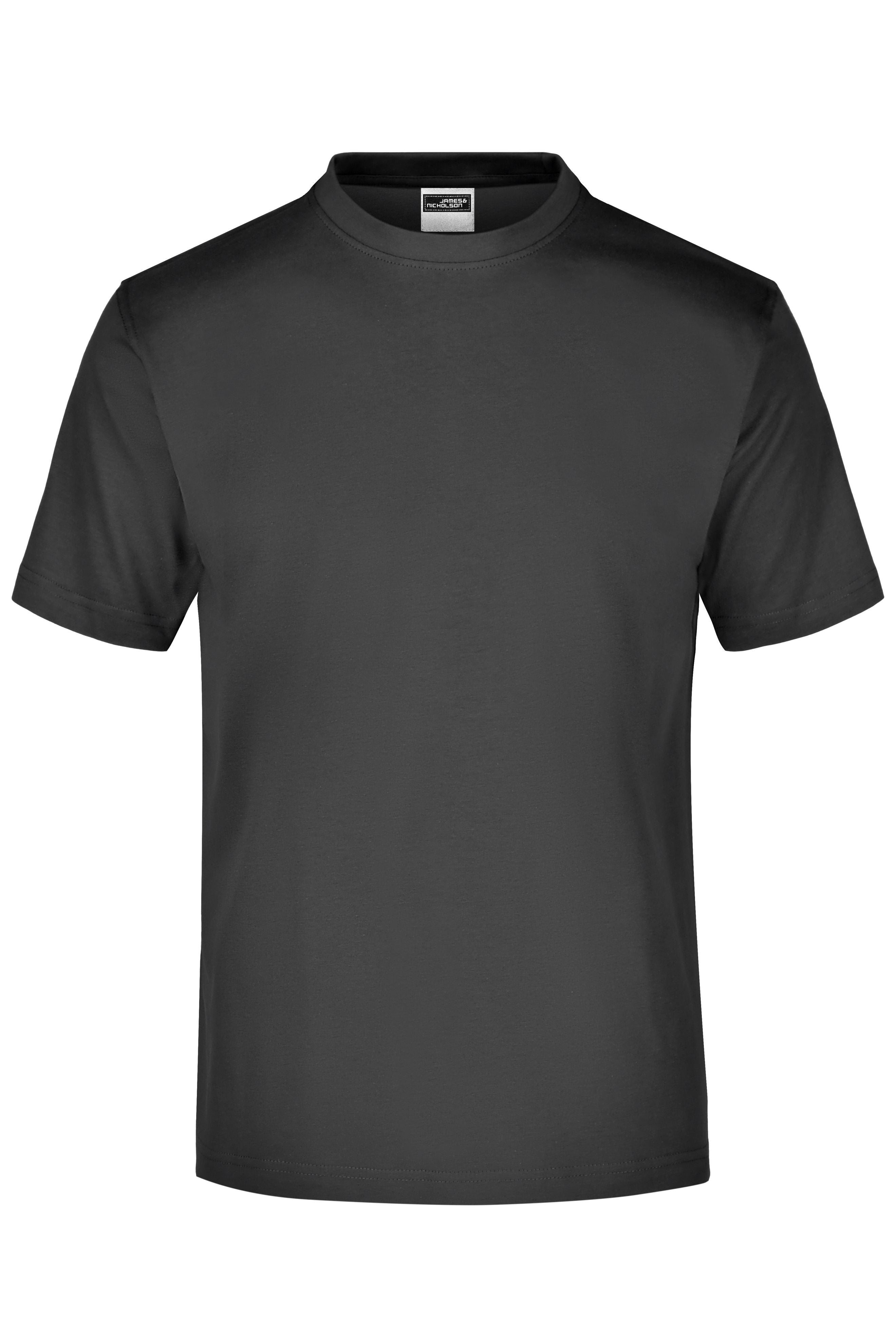 James & Nicholson Rundhals T-Shirt graphite