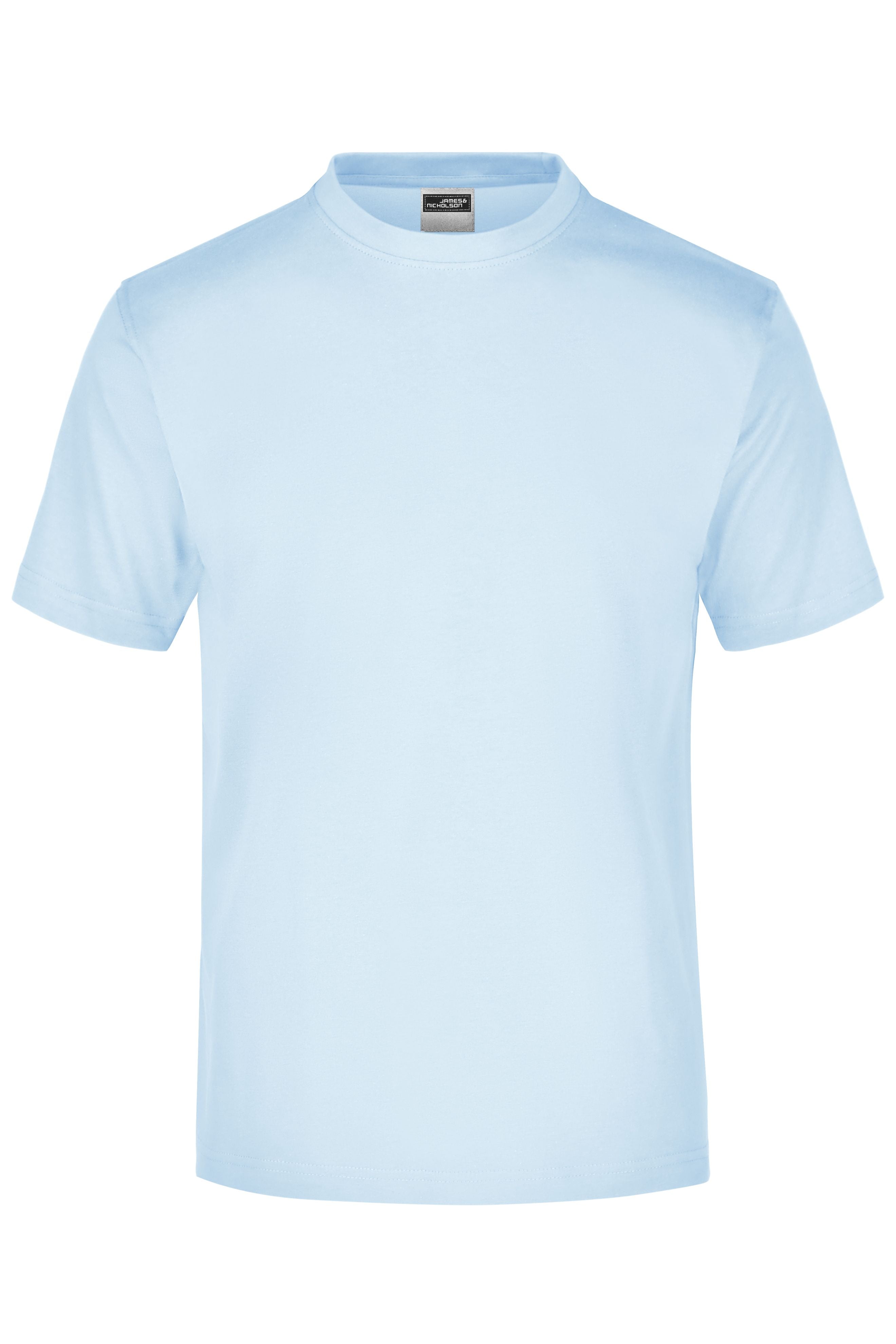 James & Nicholson Rundhals T-Shirt light-blue