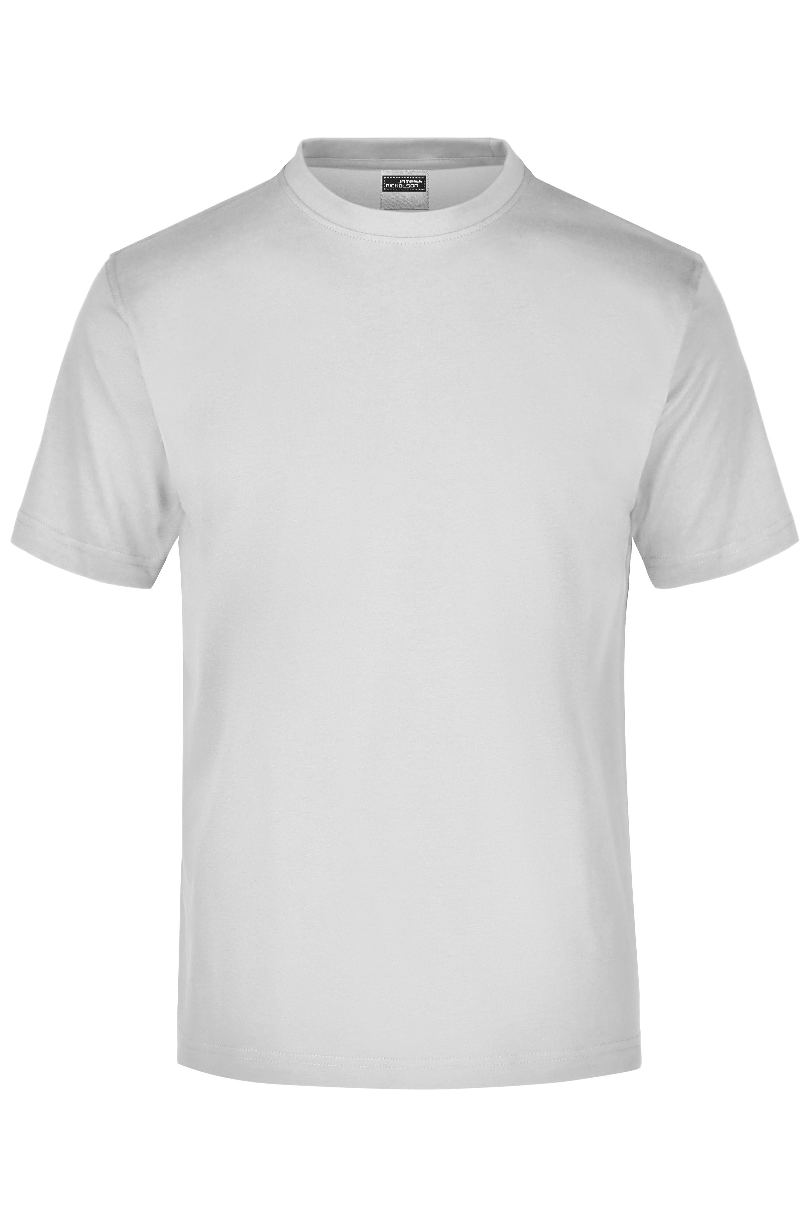 James & Nicholson Rundhals T-Shirt light-grey