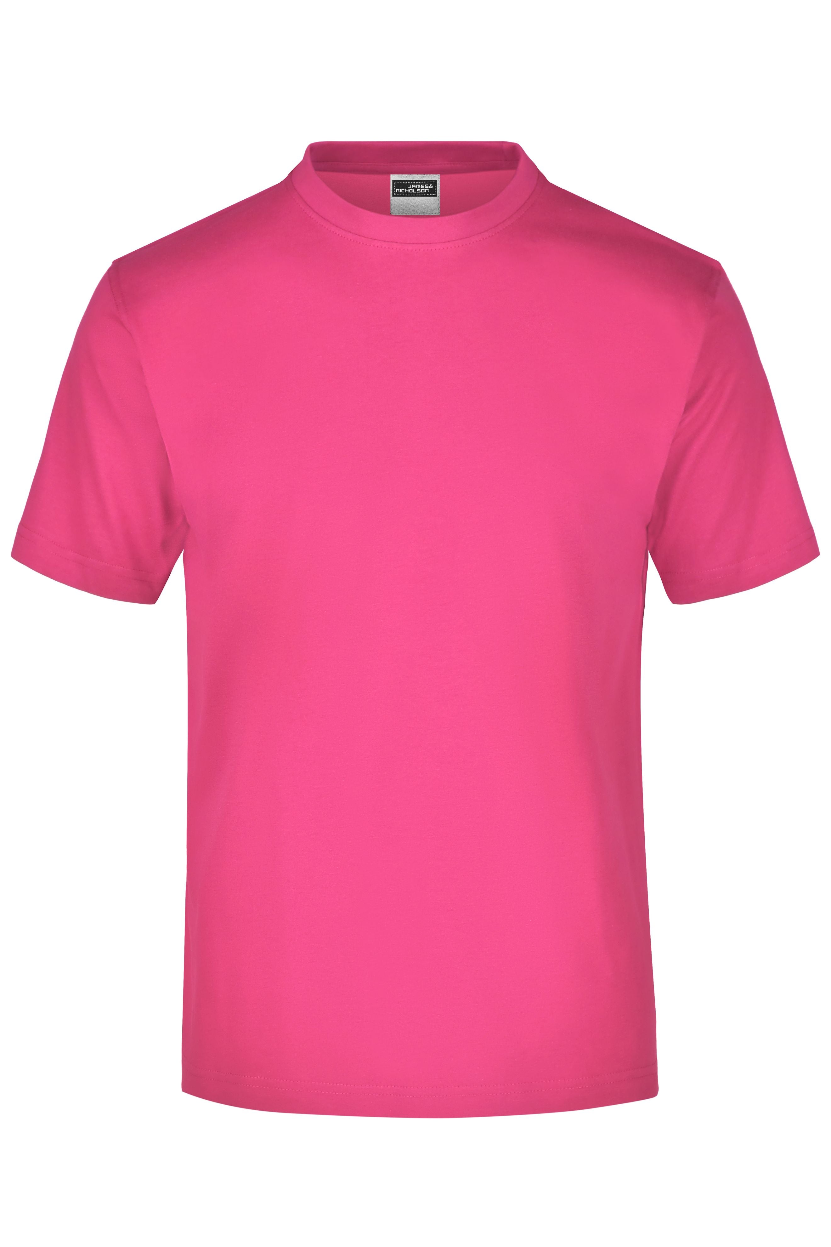 James & Nicholson Rundhals T-Shirt pink