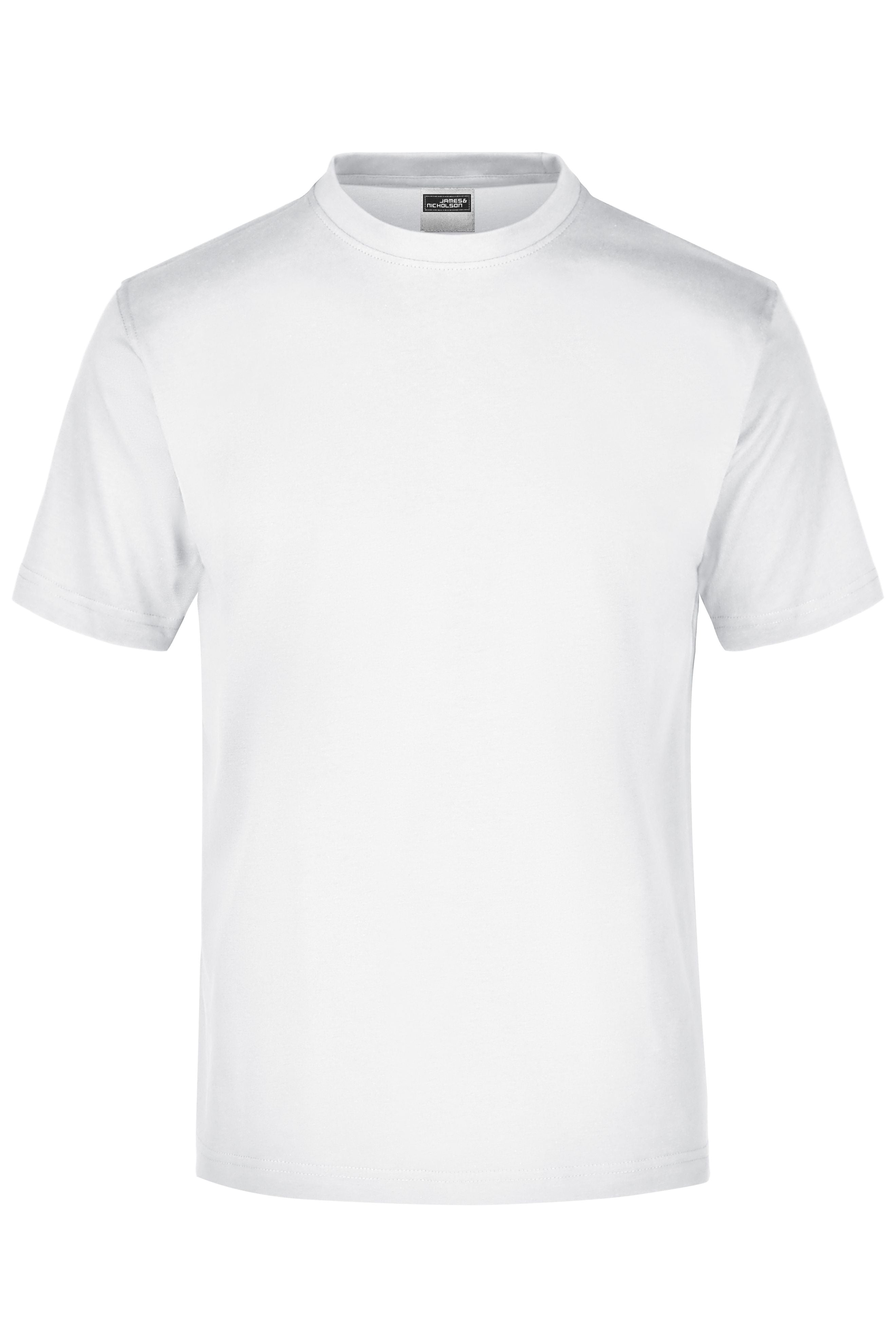 James & Nicholson Rundhals T-Shirt white
