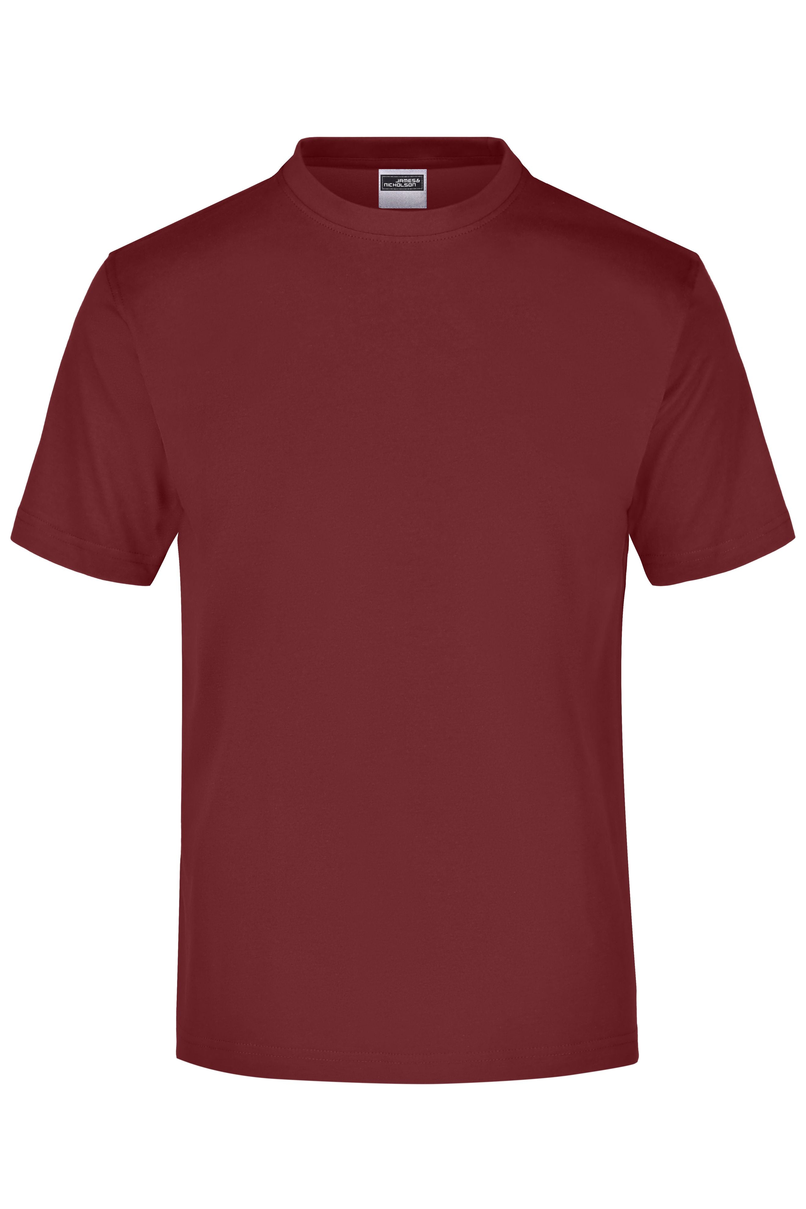 James & Nicholson Rundhals T-Shirt wine