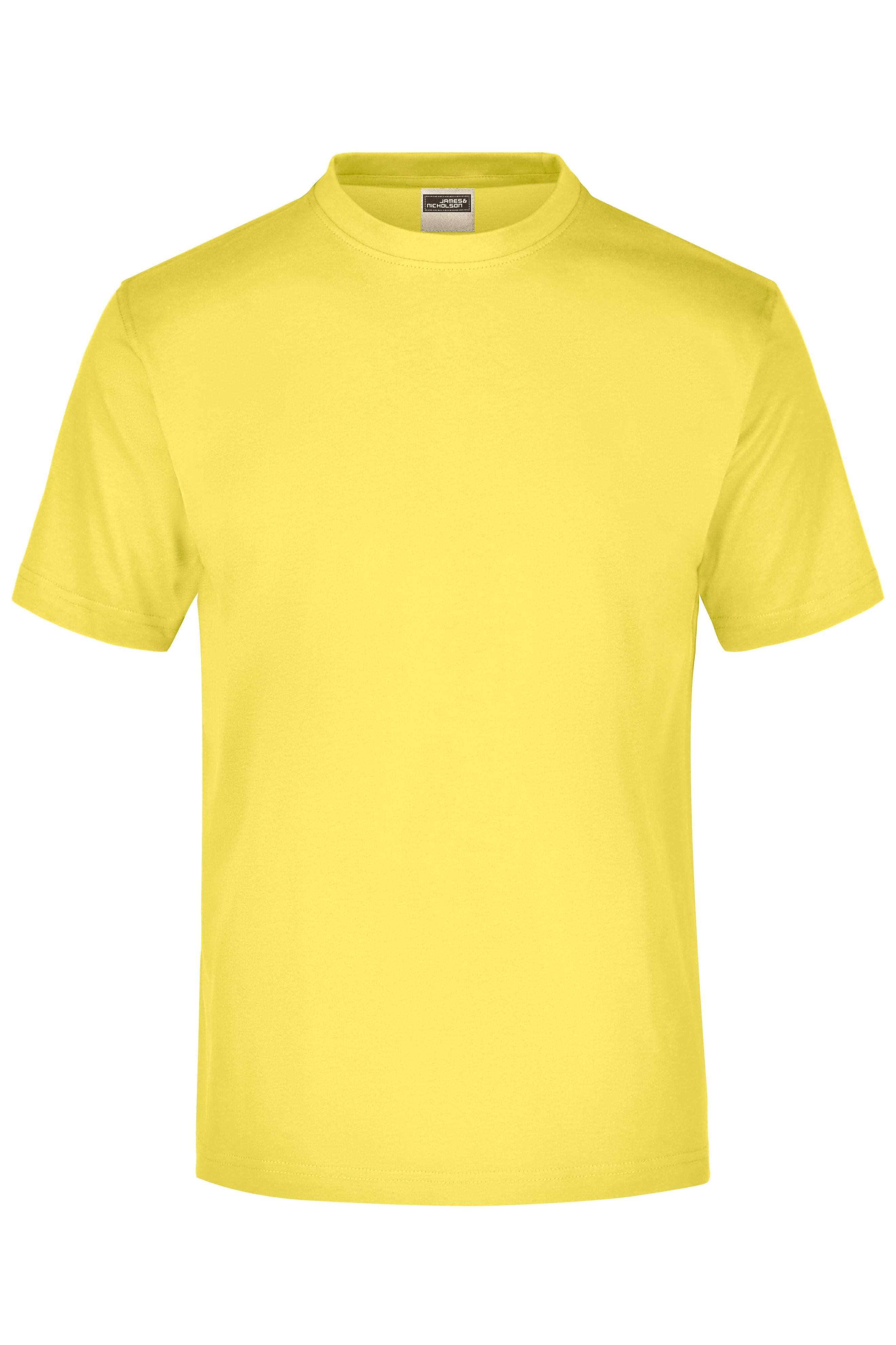 James & Nicholson Rundhals T-Shirt yellow