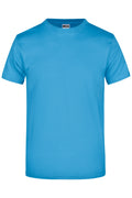 James & Nicholson Hochwertiges T-Shirt mit Rundhals aqua