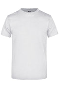 James & Nicholson Hochwertiges T-Shirt mit Rundhals ash
