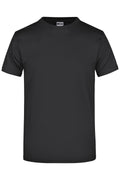 James & Nicholson Hochwertiges T-Shirt mit Rundhals black